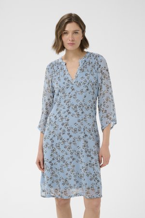 Part Two ELKA - Jurk - faded denim scattered flower