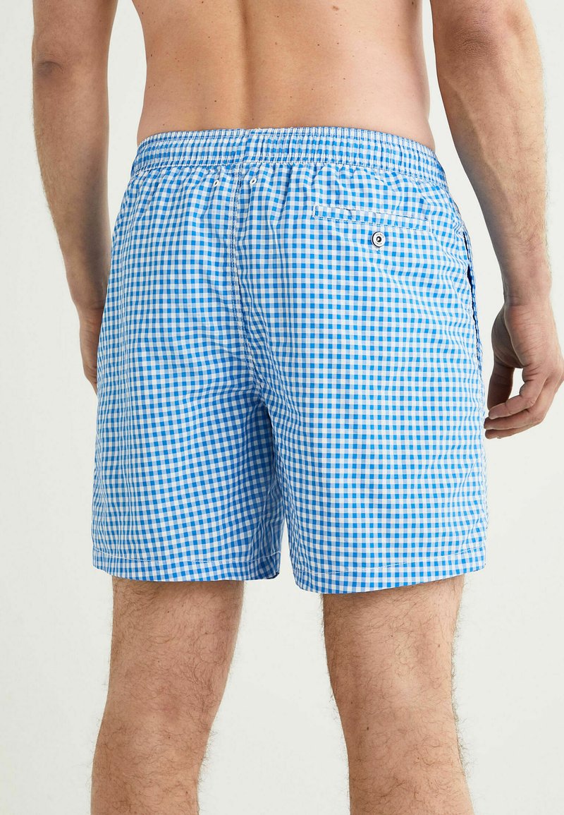 Herren Badehosen | Hackett London GINGHAM Badeshorts french blue/blau - RY03327 Herren Badehosen | Hackett London GINGHAM Badeshorts french blue/blau - RY03327
