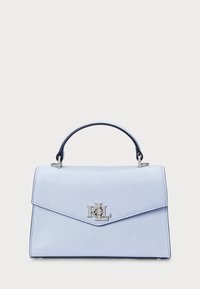 Lauren Ralph Lauren CROSSHATCH LEATHER SMALL FARRAH SATCHEL - Torbica - cornflower blue