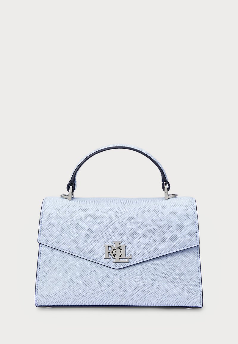 Lauren Ralph Lauren CROSSHATCH LEATHER SMALL FARRAH SATCHEL - Ručna torba - cornflower blue