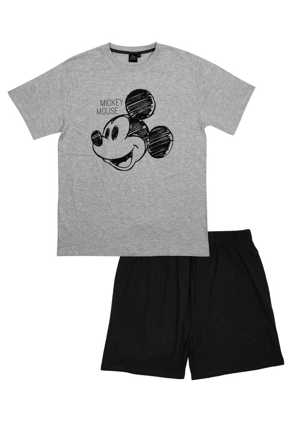 MICKEY MOUSE SET KURZARM  - Pyjama - grau schwarz