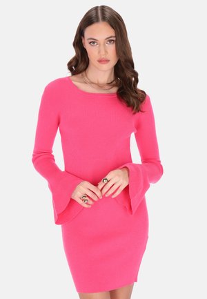 Robe fourreau - fuchsia