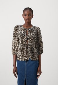 ONLY ONLCLARA PUFF BOW - Bluza - black