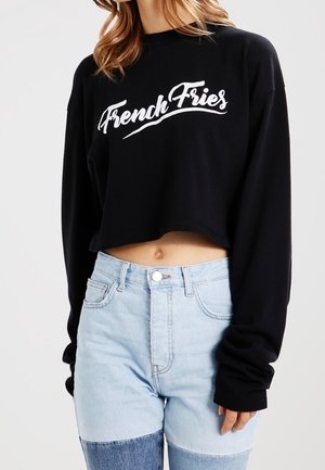 Top s dlouhým rukávem - black