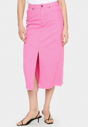 EDISZ - Jeanskjol - fuchsia pink