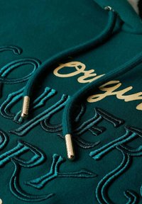 Superdry & Co LOGO  - Jersey con capucha - deep teal