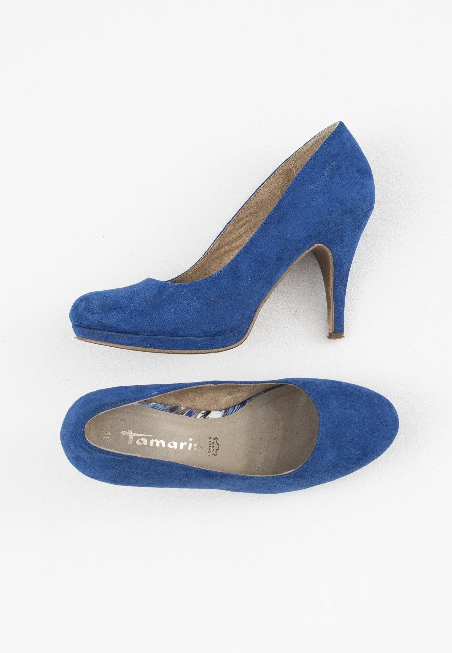 Tamaris Premium Sneaker Blauw - Schoenen.nl