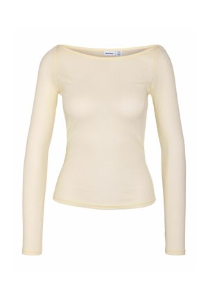 Noisy May, BLOUSE NMNUSA BOATNECK - T-shirt à manches longues - french vanilla