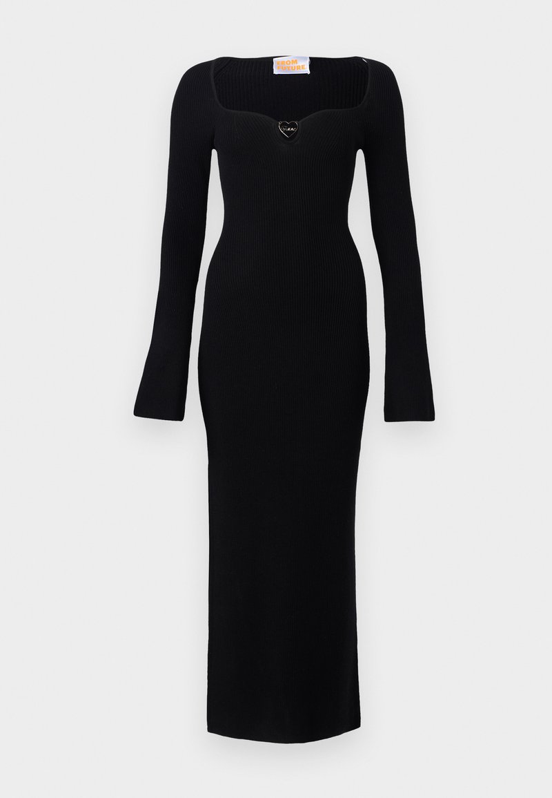 FROM FUTURE Gebreide jurk zwart FROM FUTURE Gebreide jurk zwart