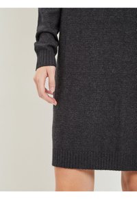 VILA VIRIL DRESS - Abito in maglia - dark grey melange