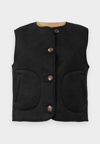 ONLNICO BONDED WAISTCOAT - Vest - black