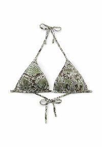 Top de bikini - schwarz y stampa classic snake