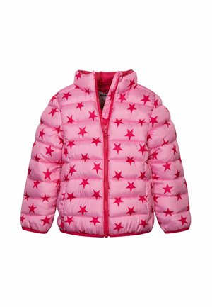 PRINTED FUNNEL NECK PUFFER - Winterjas - pink