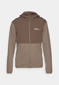 PRELIGHT TRAIL HOODY  - Zip-up sweatshirt - cold coffee