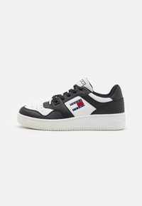 Tommy Jeans - RETRO BASKET  - Sneakers - black/ecru Miniatyrbild 1