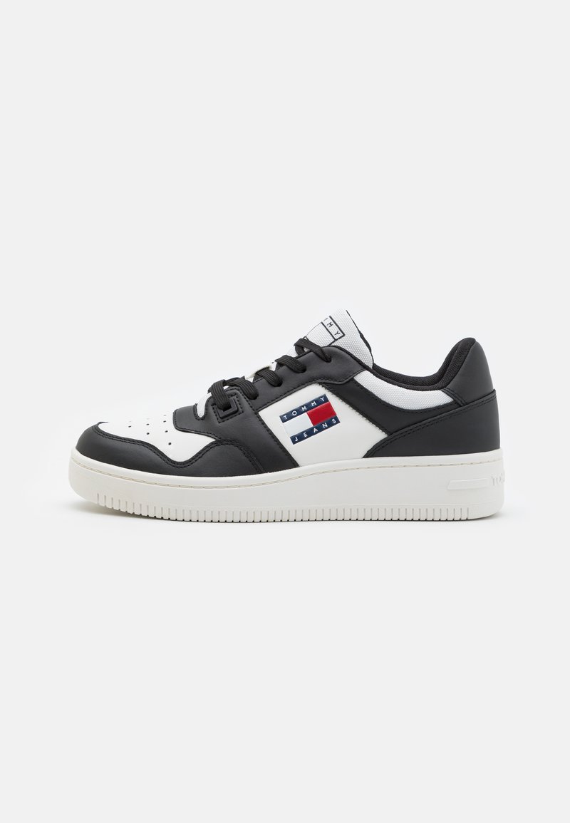 Tommy Jeans RETRO BASKET ESS - Tenisky - black/ecru