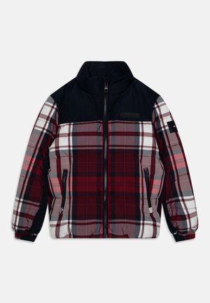 Tommy Hilfiger NEW YORK CHECK PUFFER - Winterjas - red