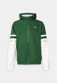HOODIE JACKET TC - Veste de survêtement - green/white