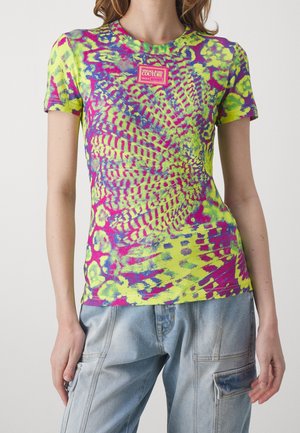 T-shirt con stampa - yellow