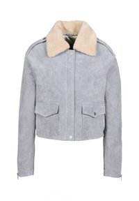 Freaky Nation HELEN - Leren jas - spirit grey
