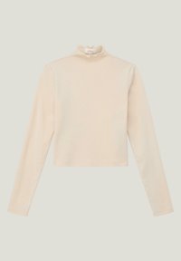 s.Oliver MIT STEHKRAGEN - Longsleeve - helles sand