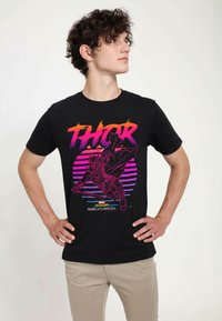 Marvel THOR RAGNAROK 80S THOR UNISEX - Triko s potiskem - black