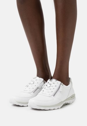 Sneakers laag - weiß/silber
