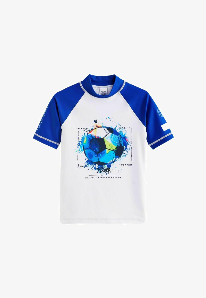 Next SHORT SLEEVE SUNSAFE  - Rash vest - white blue