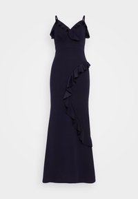 MILANI RUFFLE MAXI - Jerseykleid - navy blue