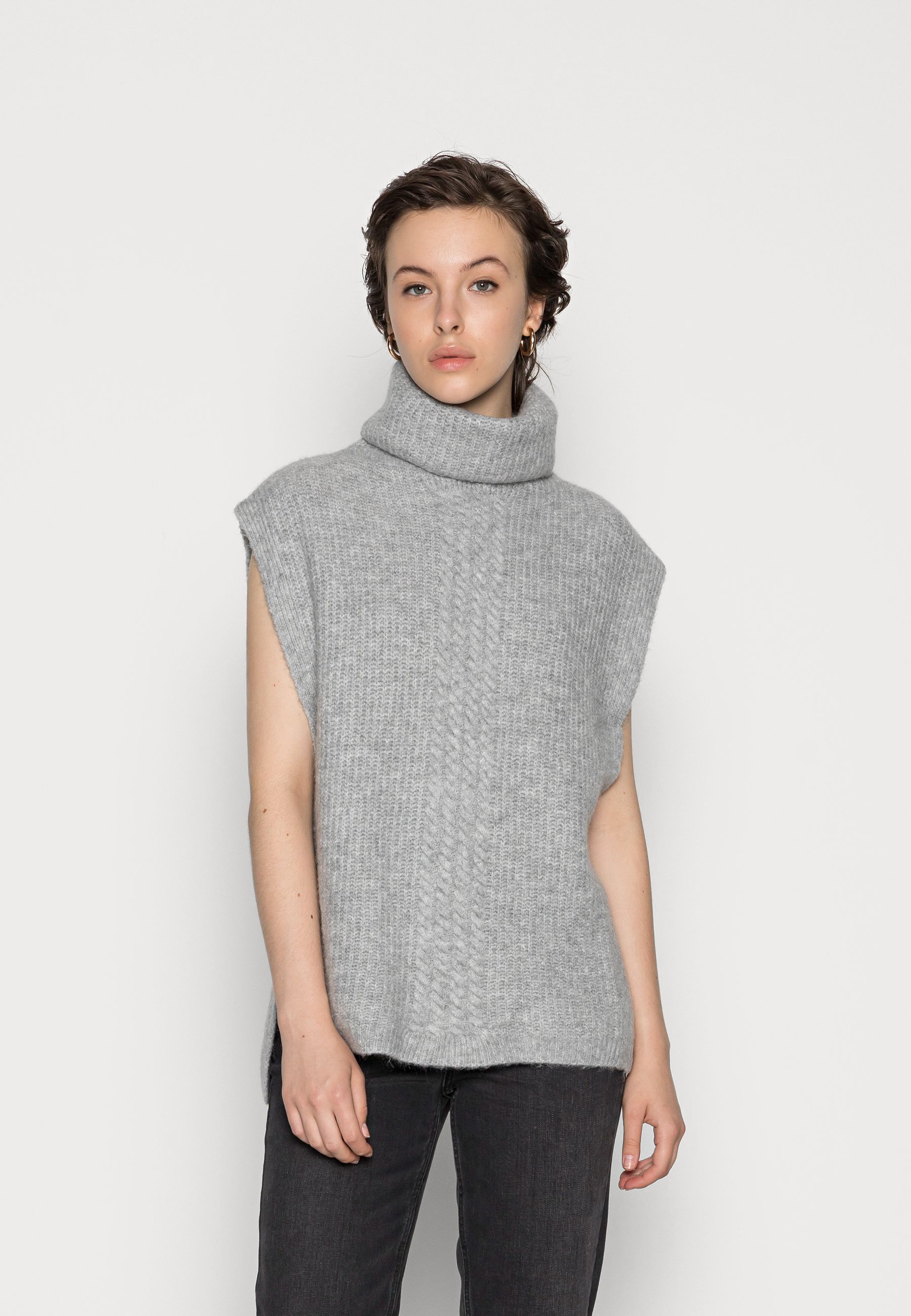 poncho jumper with sleeves uk