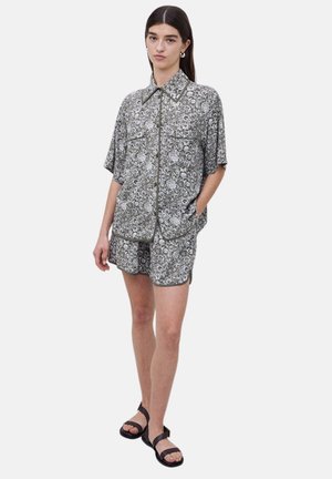 FLUIDA DE MANGA CORTA - Camicia - caqui
