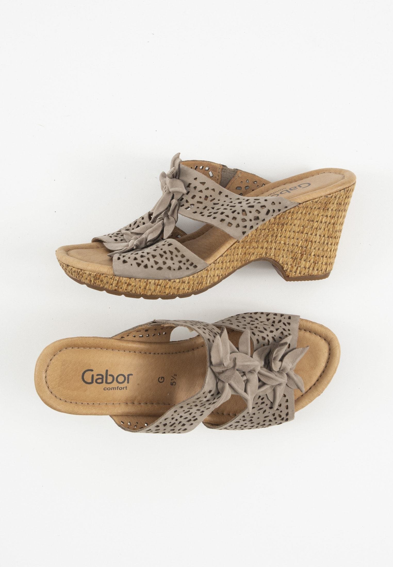 Gabor Muiltjes met hak - beige - (Pre-owned) - Zalando.be