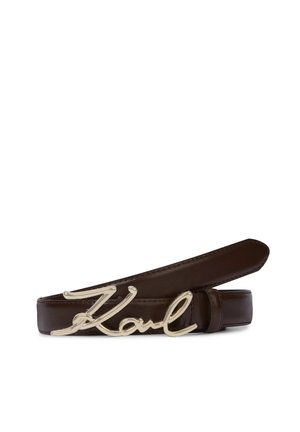 KARL LAGERFELD K/SIGNATURE H2.5 BELT - Ζώνη - tobacco
