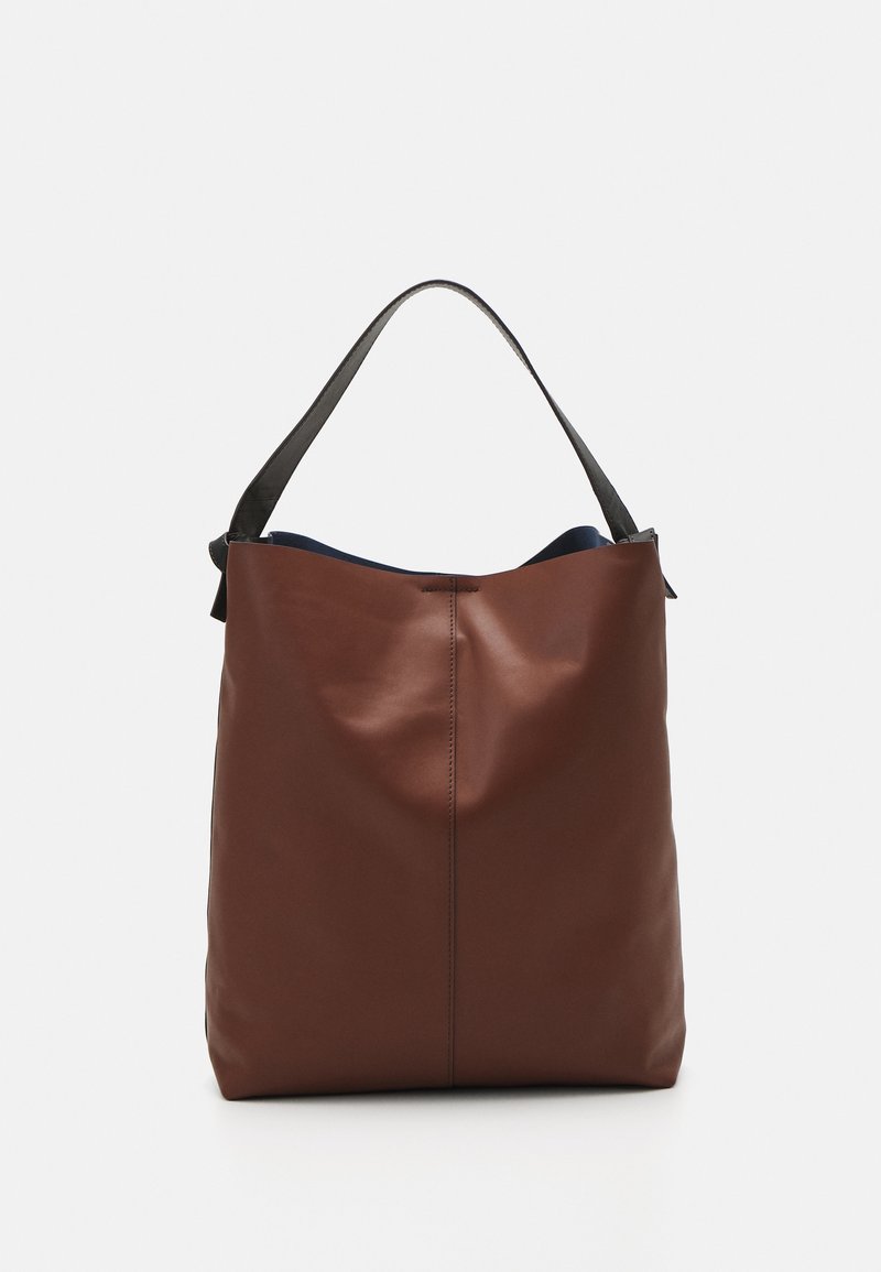 Becksöndergaard GLOSSY MAE BAG SET - Cabas - blue/brown