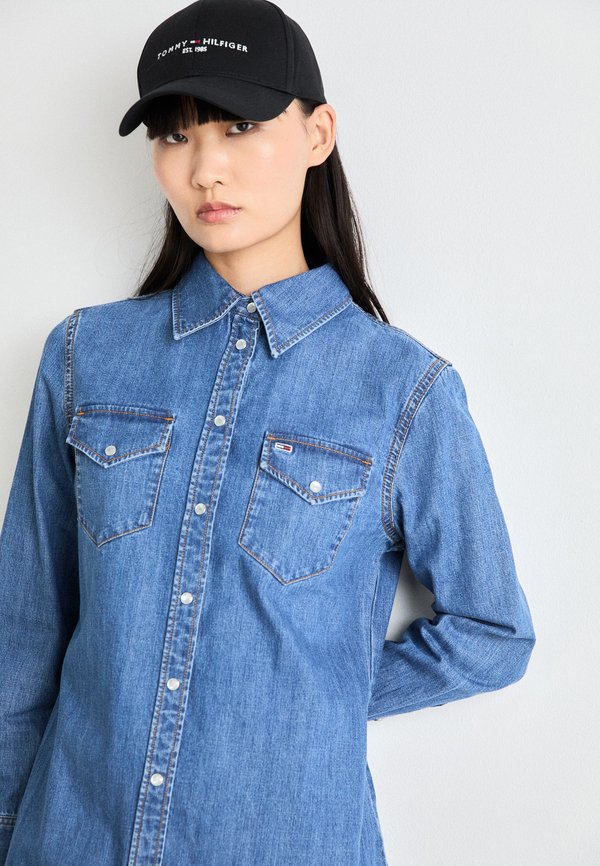 REGULAR WESTERN DRESS - Denim dress - denim medium
