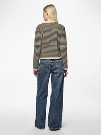 Pieces PCNISA CARDIGAN - Kardigan - cloud dancer/black