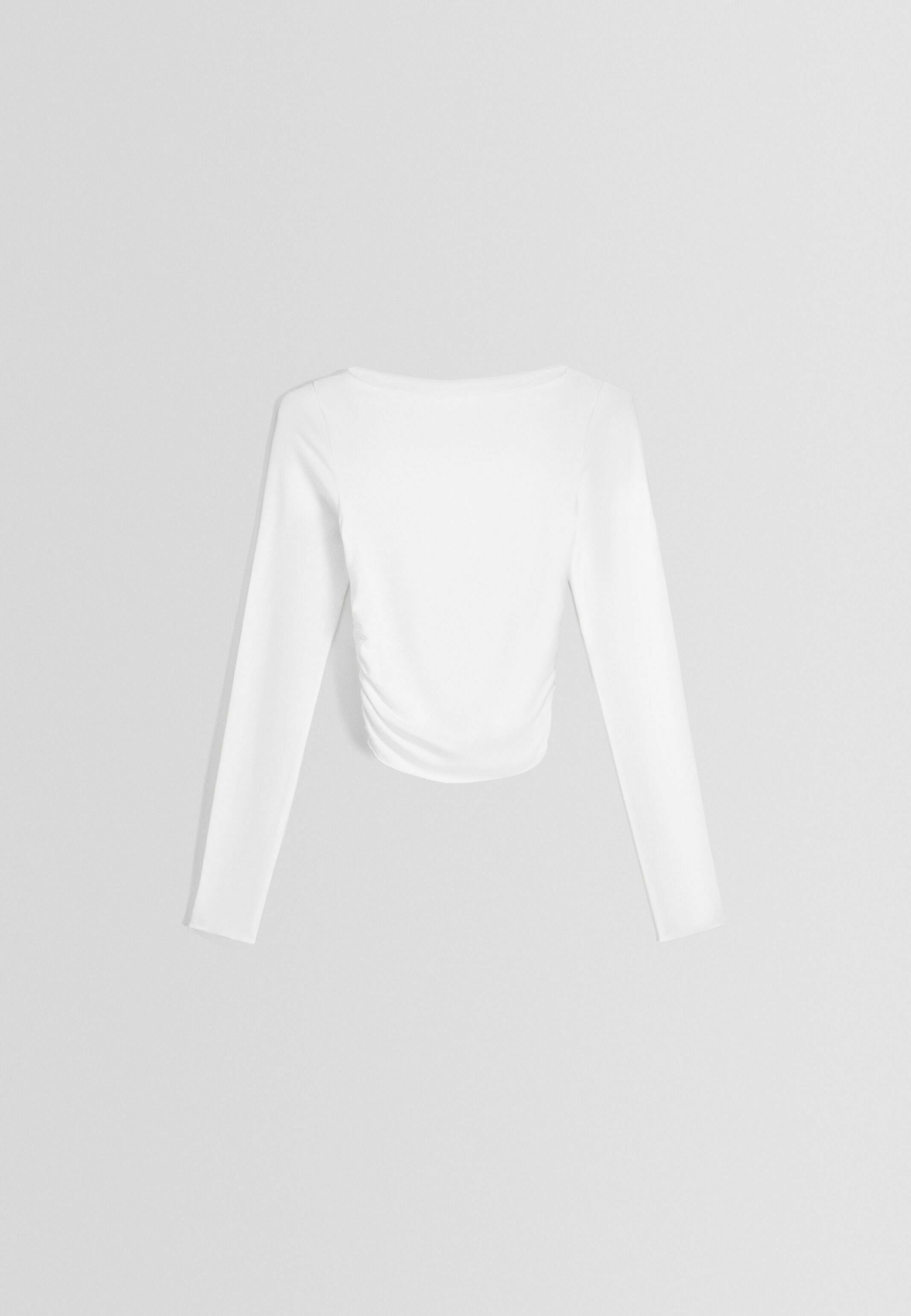 White long-sleeve shirt