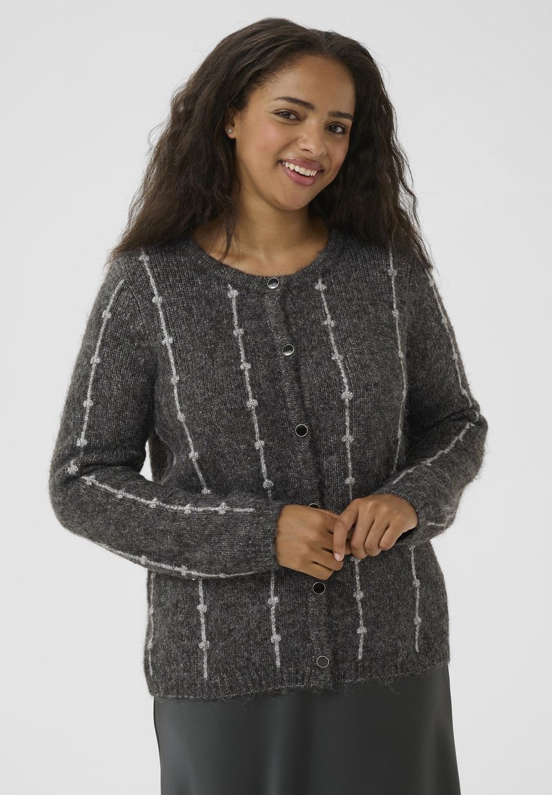 Kaffe Curve LORENNA - Kardiganas - dark grey melange