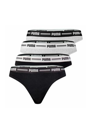 SOFT GUMMIBUND LOGO 4ER PACK - String - schwarz/grau melange