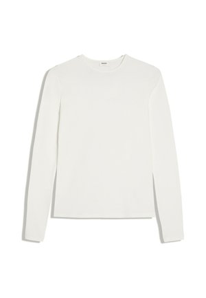 Bershka, LONG SLEEVE ROUND NECK - T-SHIRT - T-shirt à manches longues - white
