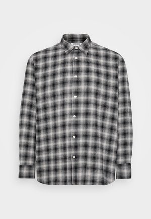 Jack & Jones JCOCOVER CHECKED SHIRT - Vapaa-ajan kauluspaita - pavement/shadow