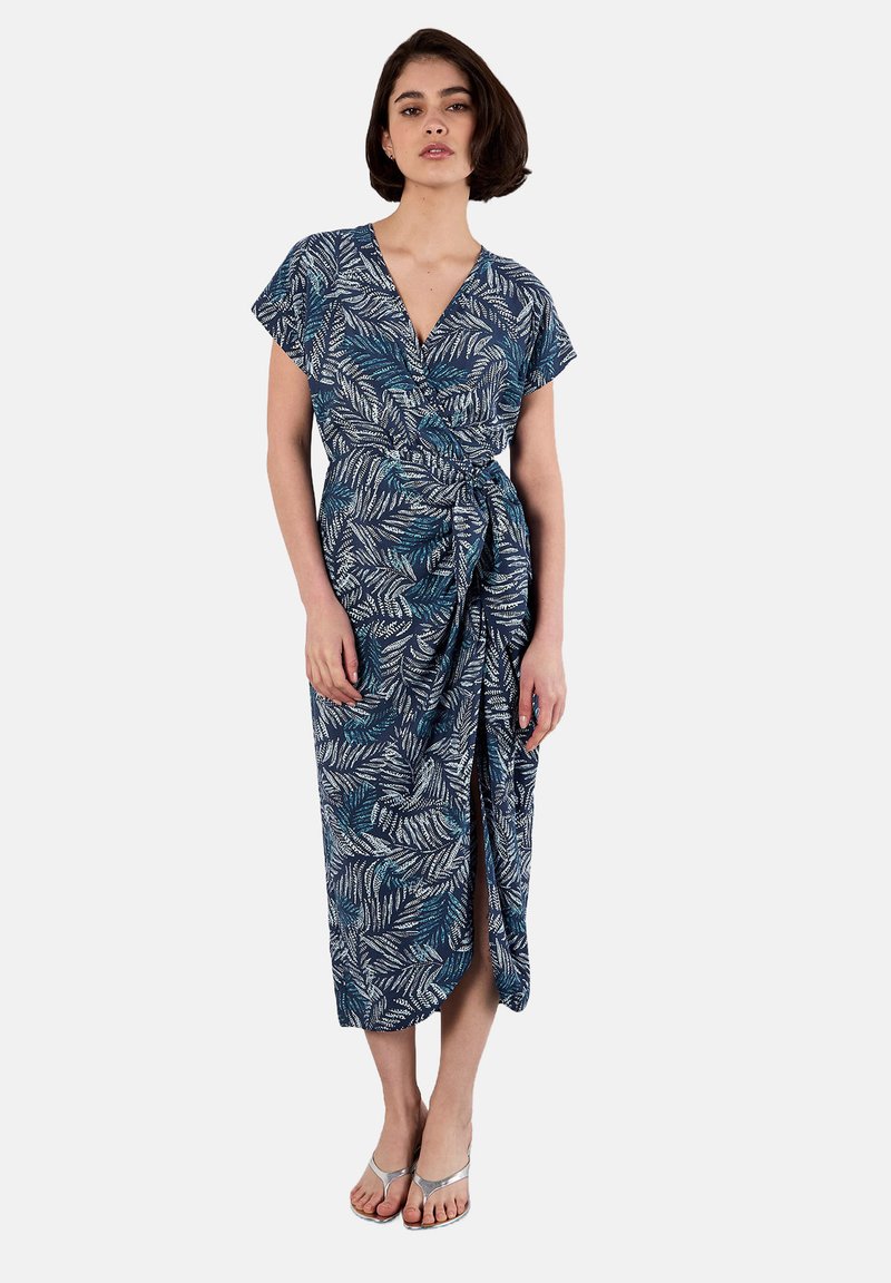 Apricot BATIK LEAF - Freizeitkleid - blue