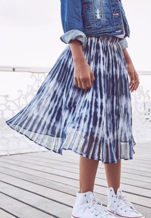 Pleated skirt - dark blue