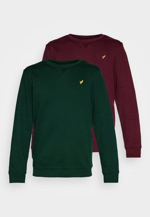 2 PACK - Sweatshirt - dark green/bordeaux