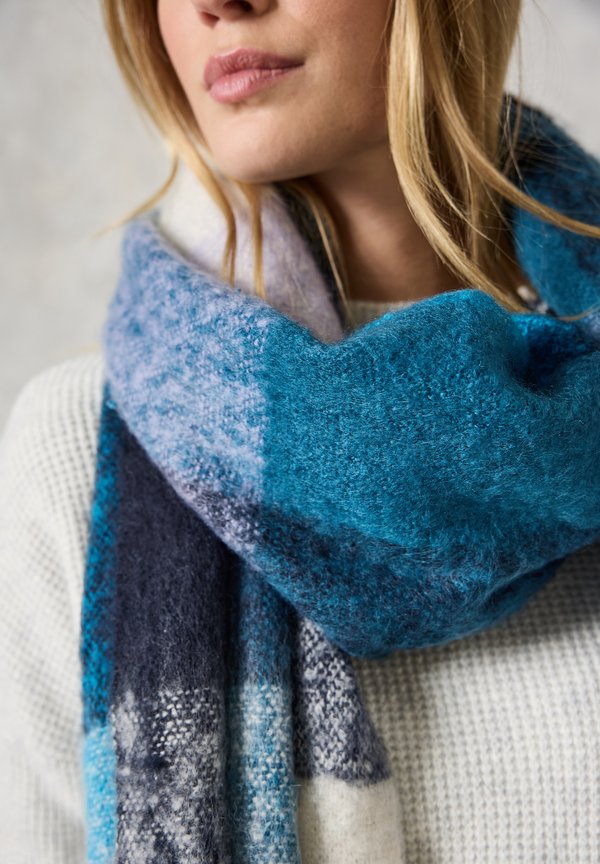 KARIERTER - Schal - blau