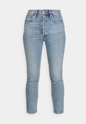 RE/DONE HIGH RISE ANKLE CROP - Jeans Slim Fit - light blue