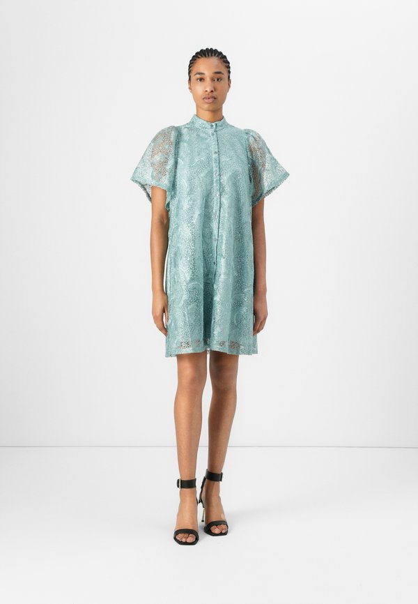 PALM PHILLY DRESS - Shirt dress - aqua