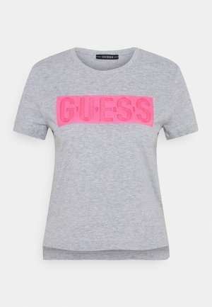 Guess, T-shirt imprimé - mottled light grey