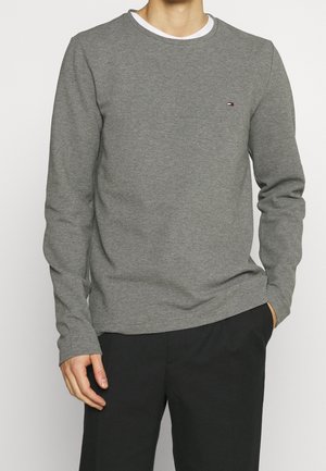 T-shirt à manches longues - mottled dark grey