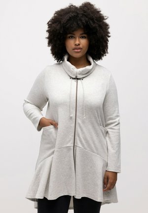 Sweater met rits - light gray